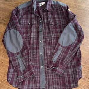 Fjällräven Men's Övik Re-Wool Flannel Button Down Shirt Sz M